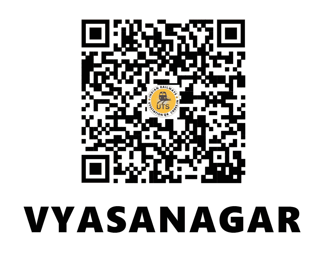 UTS QR Code for VYASANAGAR - VYN (NR - UTTAR PRADESH)